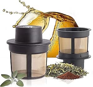 Finum 63/421.40.00 Floating Brewing Basket, Medium, Black