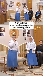 A nun in Brazil is going viral after she showed off her unexpected beatboxing skills on live television, and our #TODAYShow thought it was the perfect way to start the week! | Today Show