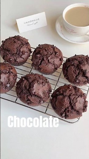 Chocolate | Kue muffin cokelat 🍫Lembut dan manis ‼️ #cooking #food
