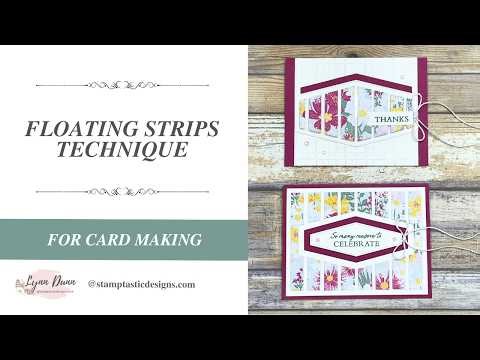 Floating Strip Technique for Card Making | Make 2 Cards at Once!