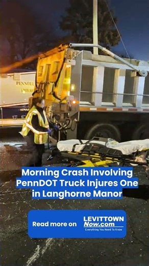 Minivan Driver Rescued After Collision With PennDOT Salt Truck