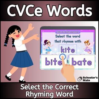 CVCe Words: Select the Correct Rhyming Word Digital Resources