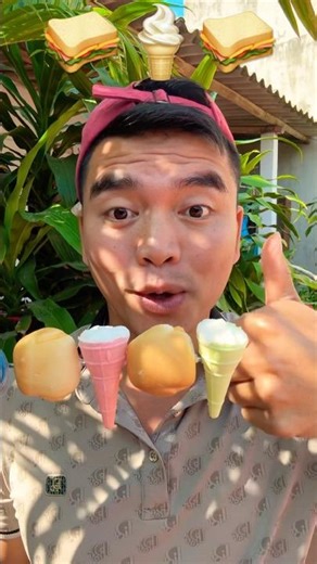 ASMR FOOD 🥪🍦🥪 | Eat by icon 🤤 #asmr #food #shorts