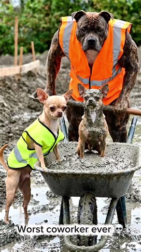 Chihuahua vs Pitbull #chihuahua #rottweiler #funny #viral #dogs #pets #dogshorts #fyp