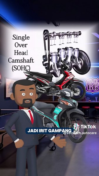 Perbedaan OHV, SOHC, dan DOHC pada Mesin Motor