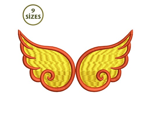 Angel Wings Embroidery Design (digital Download) - Etsy