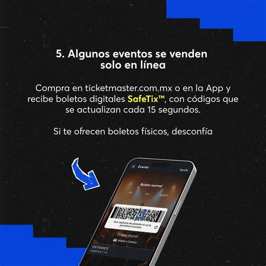 🎟️ Tu acceso seguro a los mejores eventos empieza en nuestro sitio web y App oficial 📲👇⁣ | Ticketmaster México