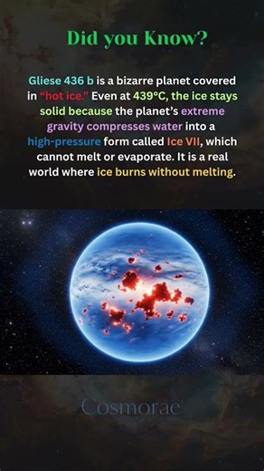 A Planet Where Ice Burns