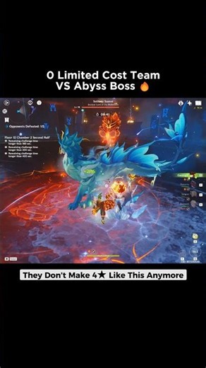 ONLY 4★🔥 VS Abyss #Gaming