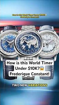 How is this World Timer Under $10K?😱Frederique Constant! #affordablewatches #watchtok