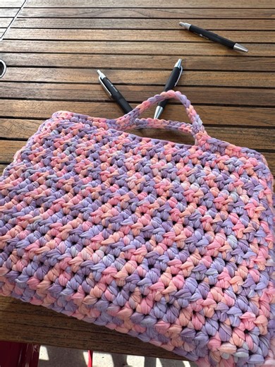 Crochet Book/bible Cover Handbag -tshirt Yarn- PATTERN ONLY - Etsy