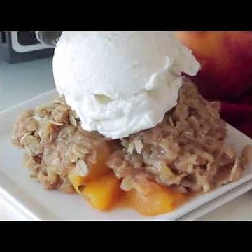 Crock Pot Peach Cobbler