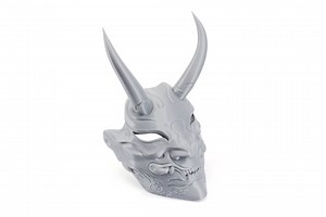 Oni Mask DIY Cosplay Prop Kit - Japanese Facemask - Dystopian Warding Face Guard - Demon Face - Yokai Mouth Guard - Etsy
