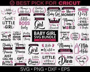 Baby Girl SVG Bundle, Newborn Svg, Girl Mom Svg, Little Princess Svg, Baby Girl Svg, Toddler Svg, Welcome Baby Svg, Hello World Svg - Etsy
