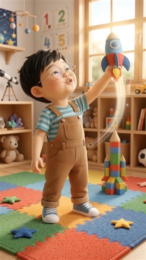 Kai Built the BIGGEST Rocket Tower! 🚀 #babykai #babyshorts #shorts