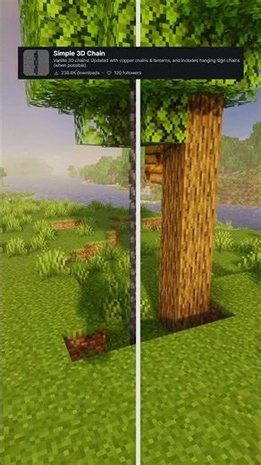 Best Minecraft Vanilla 3D Resource Pack #shorts #minecraft #texturepacks