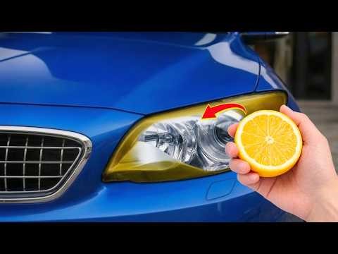 😱 Restore Headlights Crystal Clear in 5 Minutes — Secret Trick That You Won't Believe
