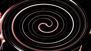4k Abstract technology animation background with rotating of black and white color circles line slow moving loop.Simple technology background concept.