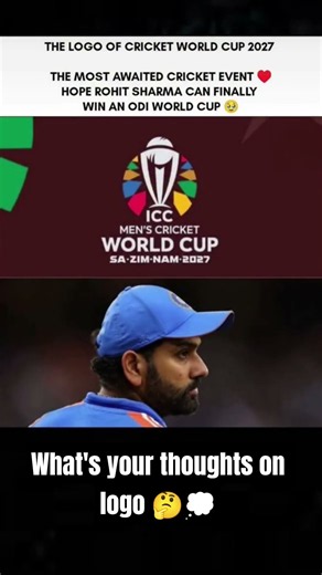 The Logo of CWC 2027 ♥️💐 #india #cricket #worldcup #cwc #sports #rohitsharma #viratkohli #trending
