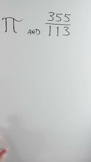 The (Nearly) Perfect Pi Approximation #shorts