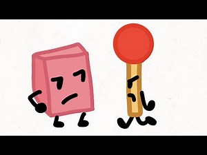 BFDI battle: eraser vs match