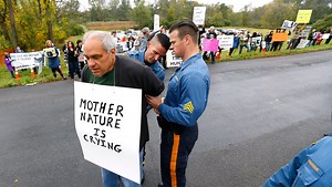 Final day of bear hunt starts with protest, arrest