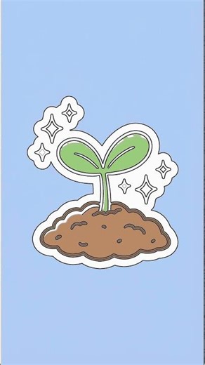 Easy Cute Sprout Drawing | Step-by-Step for Beginners