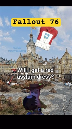 Fallout 76 red asylum dress #falloutmemes #fallout76 #fallout #toystory #woody #fallout76clips #fo76