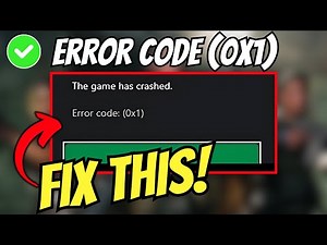 Fix Black Ops 6 Error Code (0x1) - The Game Has Crashed on PC