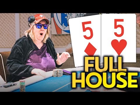 She Hits a FULL HOUSE on the Flop for MILLIONS at the Final Table