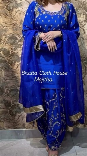 Royal Blue Heavy Embroidery Punjabi Suit#shorts
