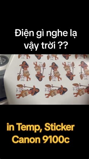 Máy in decal, sticker Canon lbp 9100c #vitinhminhkhang