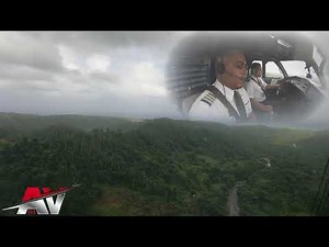 Flight deck view of Visual Approach into Runway 09 Douglas Charles International Airport 🇩🇲