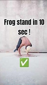 How to Do Frog Stand | Beginner Calisthenics Balance Tutorial #fitnessjourney #viralshorts