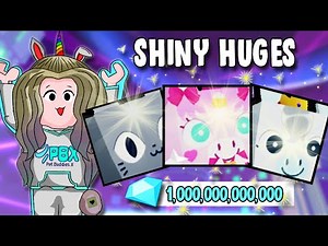 GETTING SHINY HUGES FOR 1 TRILLION GEMS! Pet Simulator X - Roblox
