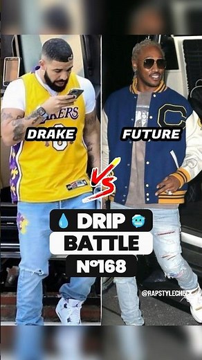 DRAKE OR FUTURE? 🥶 DRIP BATTLE 💧 #drake #future #streetwear