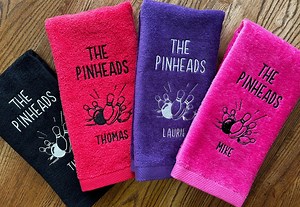 Personalized Bowling Team Towels | Bowling League Towel | Bowling Team Prize| Bowling Birthday Gift | Bowling Swag - Etsy