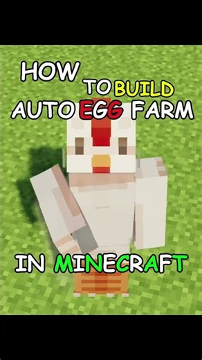 🥚🐥HOW to build auto egg farm in minecraft✨ #minecraft #ItsBlocky