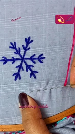 Hand embroidery running stitch for beginners 🪡💫💯🪢