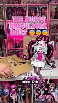 The worst Draculaura doll in G1 😨 #monsterhigh