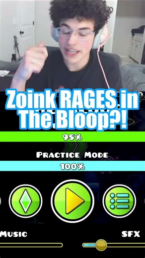 ZOINK RAGES WHILE VERIFYING THE BLOOP?! #zoink #gd #geometrydash