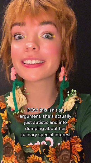 Autistic Girl Info Dumping Culinary Special Interest