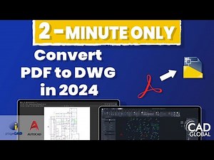 How to convert PDF file to DWG format for free in 2024