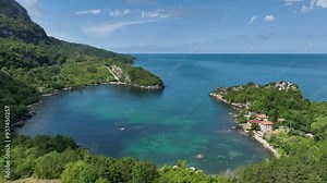 It's summer in the Gideros Bay. Black Sea coast of Turkey. Cide - Kastamonu - Turkey