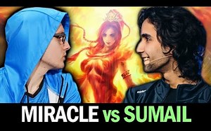 [Dota2] 许久未见的Miracle Sumail 对局！水人对阵火女！！