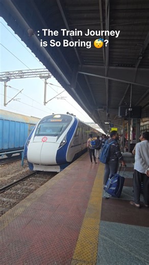 Mohammed Tayyib Sait on Instagram: "Vande bharat k hote hue kese boring 🫡 Vande Bharat Express is a medium to long-distance semi-high speed express train service operated by the Indian Railways. It is a reserved, air-conditioned chair car service connecting cities that are less than 800 km (500 mi) apart or take less than ten hours to travel with existing services. #code__spectre #vandebharat #train #travelling #electrictrain"