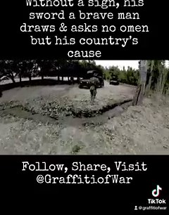 “Without a sign, his sword a brave man draws and asks no omen but his country’s cause.” #military #veterans #militarylife #veteran #combat | The Graffiti of War Project