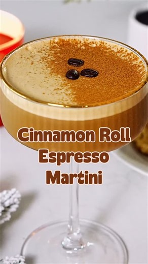 MyBartender.com | Cocktail Recipes + Tips on Instagram: "All I want for Christmas is a Cinnamon Roll Espresso Martini ☕️🎄 Sweet cinnamon flavor, rich espresso, and the coziest holiday cocktail vibes 🤎 Perfect for Christmas brunch, dessert drinks, and entertaining friends and family Comment “cinnamon” for the full recipe including the cinnamon roll syrup! Send this to someone who needs this Cinnamon Roll Espresso Martini on their holiday drink menu ✨ #espressomartini #holidaycocktails #christma