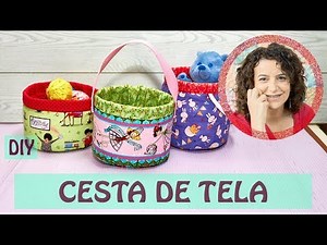 CESTA de TELA | Haz tu propia cesta multiusos (NIVEL PRINCIPIANTE)