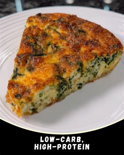 Keto Spinach & Egg Casserole 🥬🥚 (Low-Carb, High-Protein) Golden, cheesy, and packed with nutrient-rich spinach - this casserole is perfect for a low-carb breakfast, lunch, or light dinner. It’s filling, flavorful, and works beautifully for weight loss or keto meal prep. Servings: 4 slices Ingredients: • 200g fresh spinach, chopped • 2 large garlic cloves (6g), chopped • 50g onion, chopped • 1 tsp (5ml) olive oil • 4 large eggs (200g without shell) • 30ml milk of choice (dairy or almond) • 1 ts